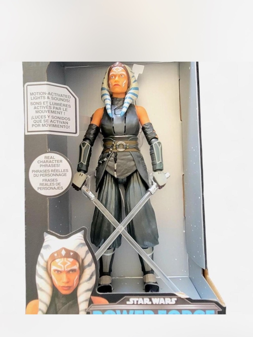 Star Wars Ahsoka Tano Figure - Black, Gray & Blue Lekku